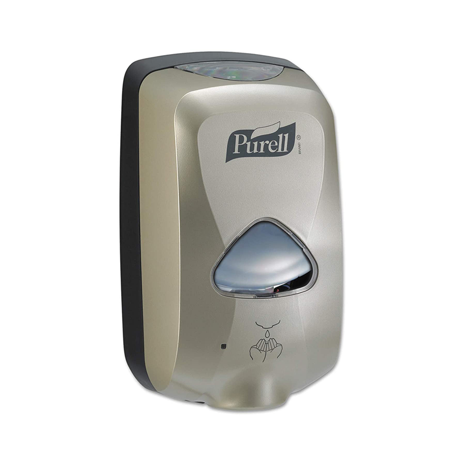 Purell Plastic Touch Free Sanitizer Dispenser Nickel 6 x 10.5 x 4"