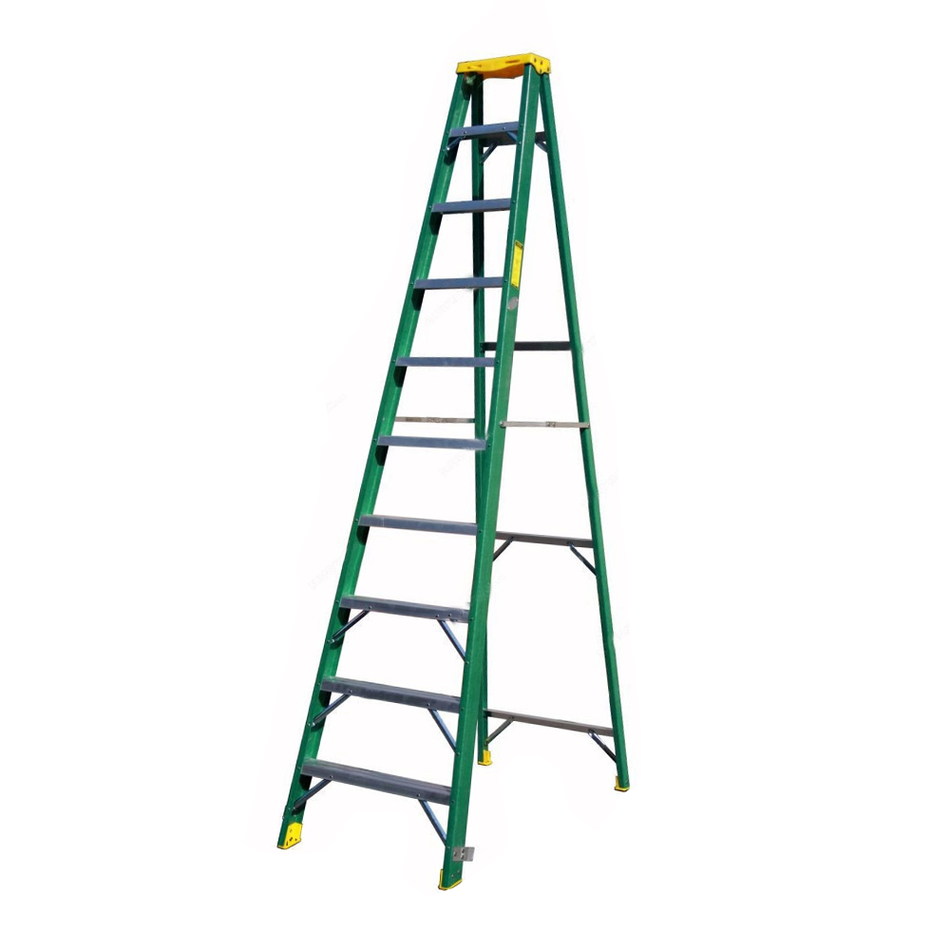 Penguin Fiberglass Single Sided Step Ladder 2.8 Mtrs 150 Kg Weight Capacity 10 Steps