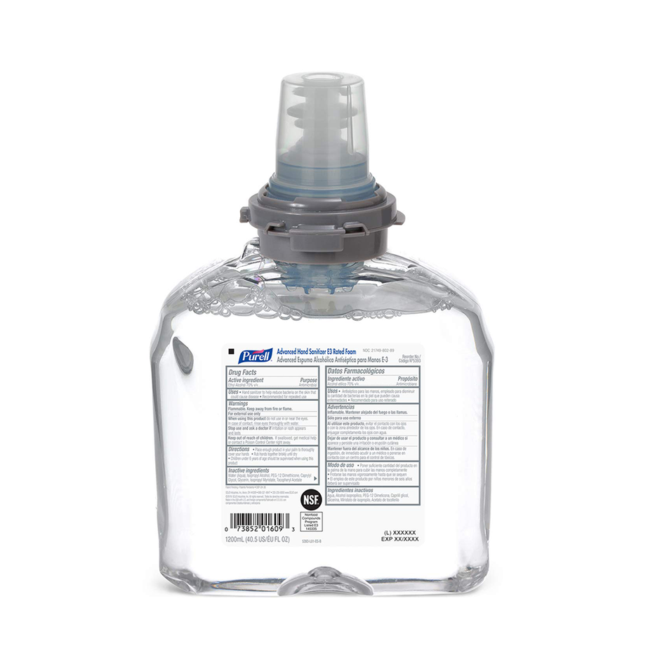 Purell Foam Hand Sanitizer Refill Transparent 1200 ml