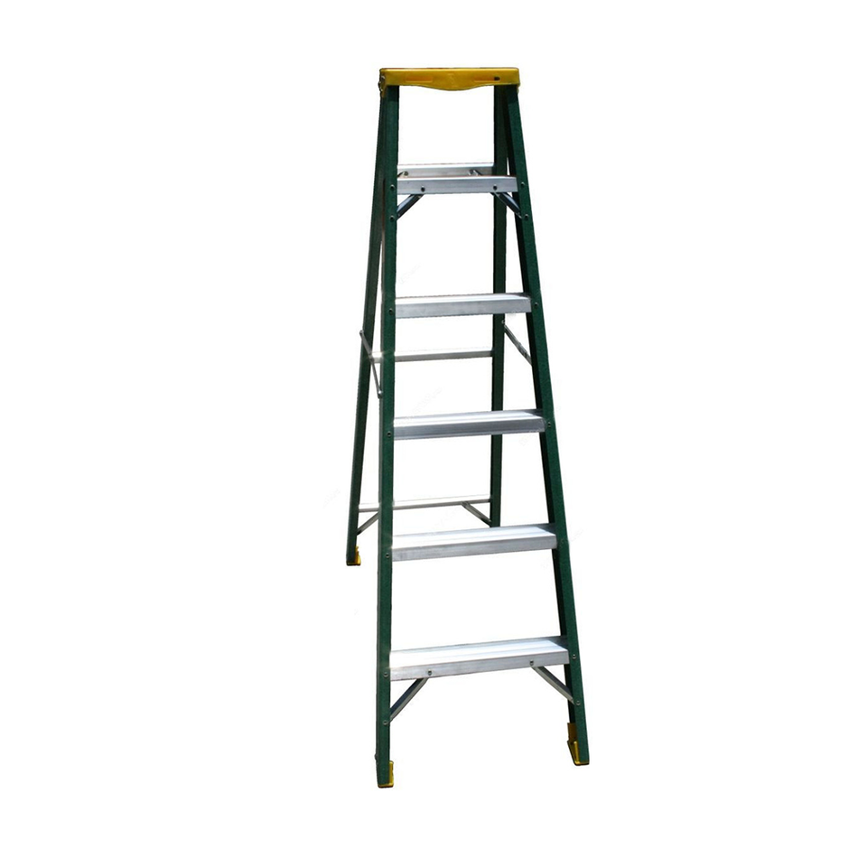 Penguin Fiberglass Single Sided Step Ladder 1.7 Mtrs 150 Kg Weight Capacity 6 Steps