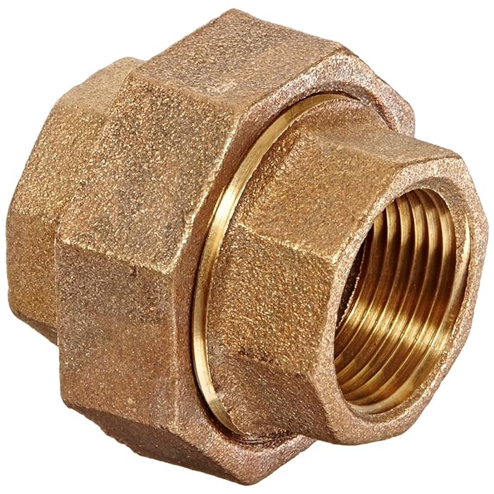 Anderson Metals Red Brass Pipe Fitting, Union