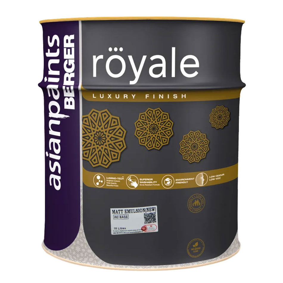 Asian Paints Berger Royale Luxury Silk Emulsion 18L 10B15 Ivory