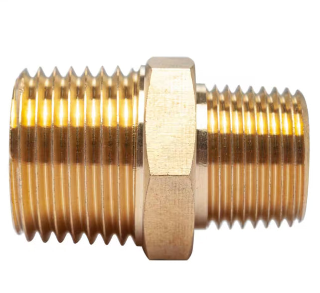 PBI Brass reducer nipple male