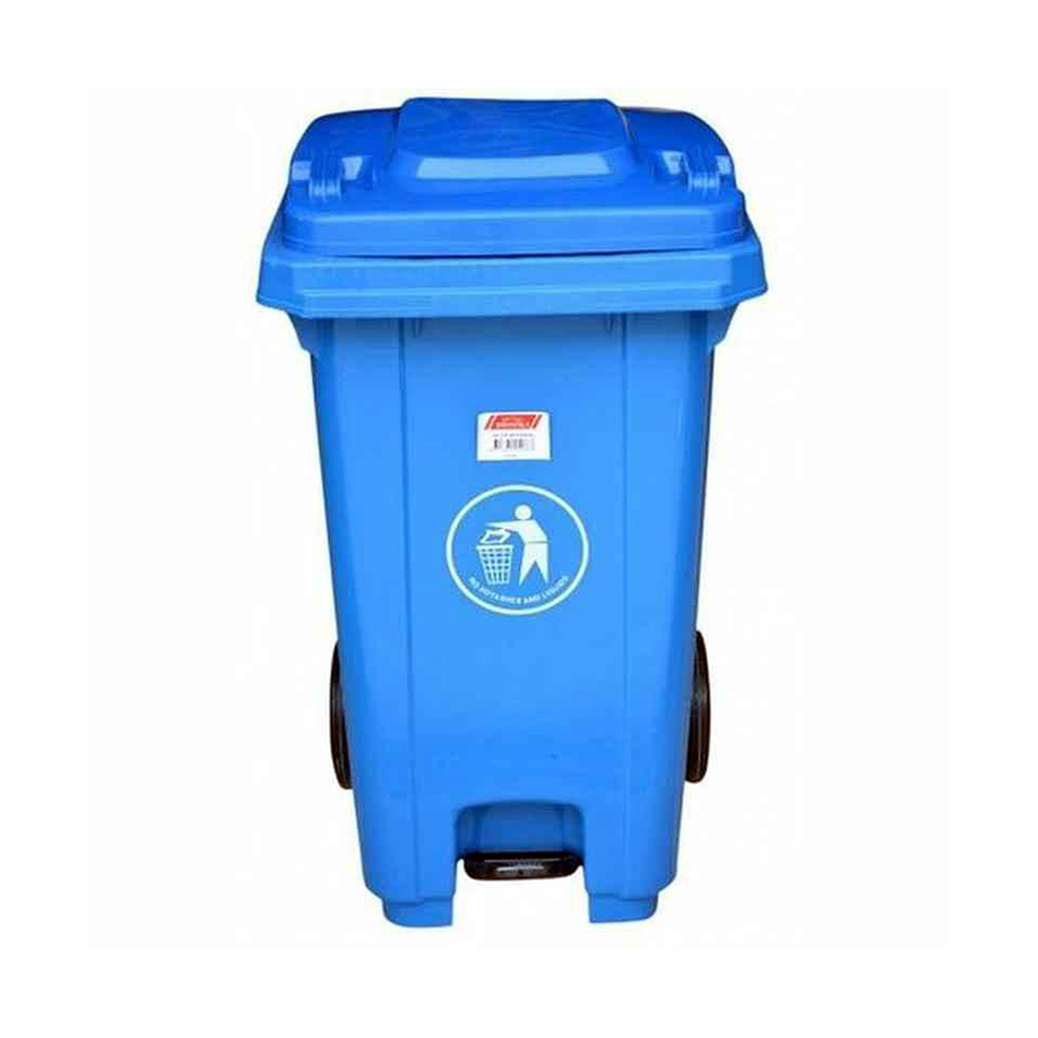 Brooks Pedal Waste Bin BKS-PDL-087 100 Ltrs HDPE Blue