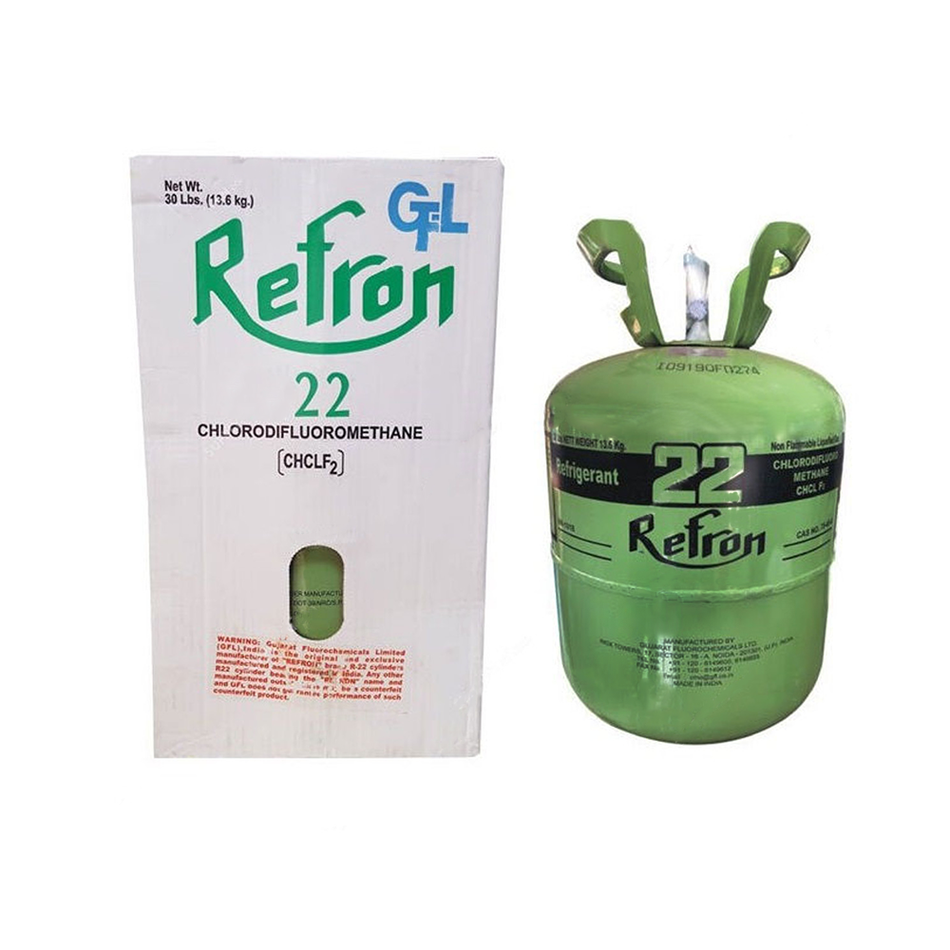 Refron Refrigerant GasR-22 13.6 Kg HCFC Pure Fluid