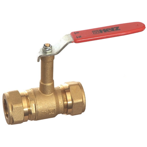 HERZ Ball Valve Extended Spindle DZR Brass F.F 2190