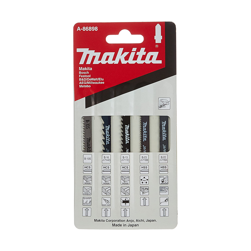 Makita Jigsaw Blade Set  5 Pcs