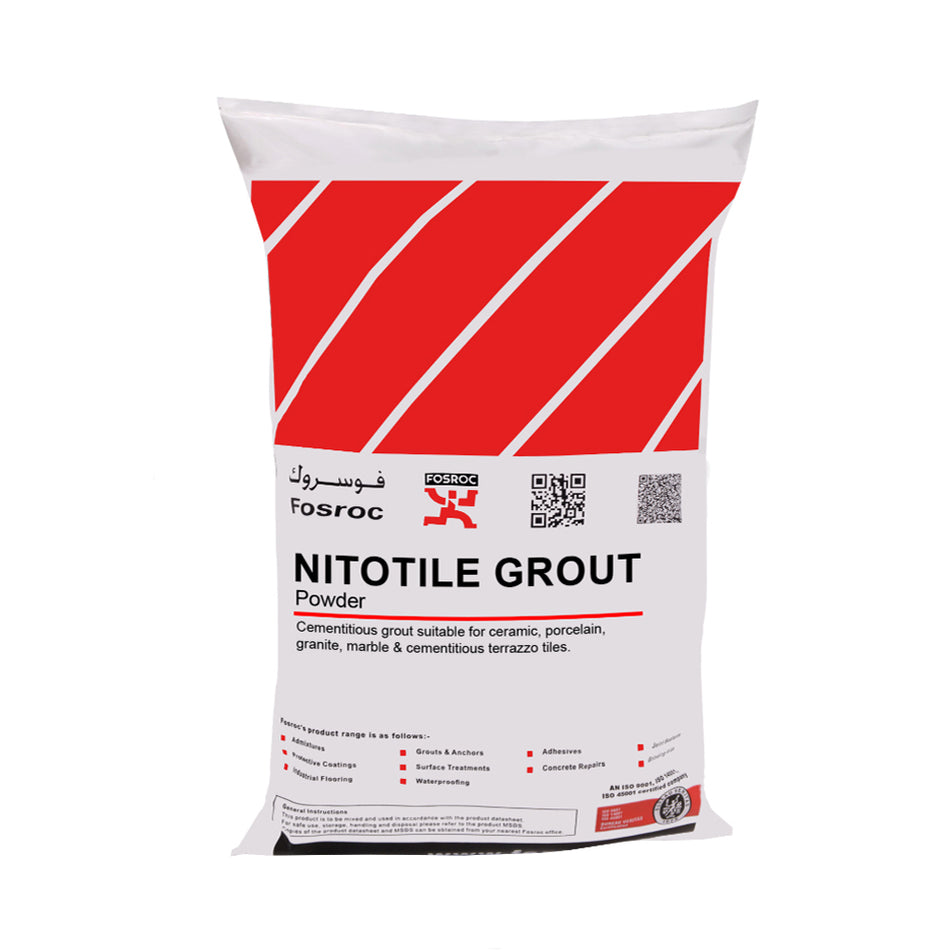 Fosroc NitoTile Grout Light Grey 20Kg