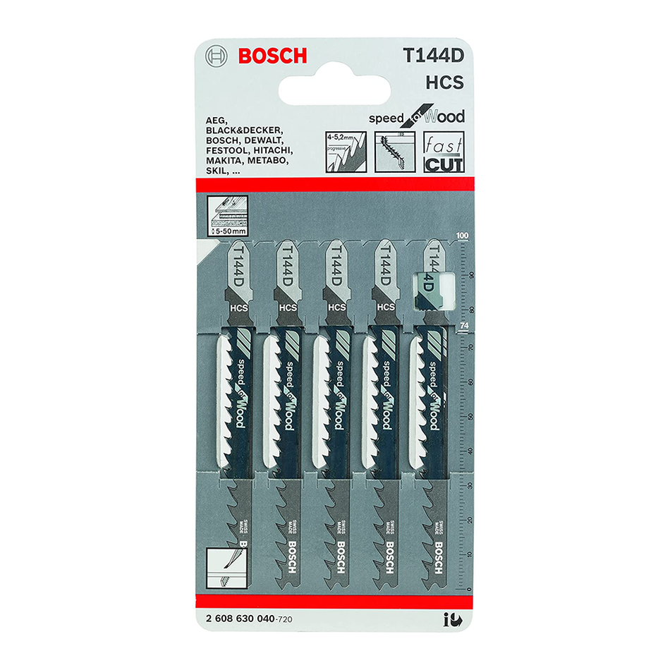 Bosch Jigsaw Edge T 144 D speed for wood Pack of 5