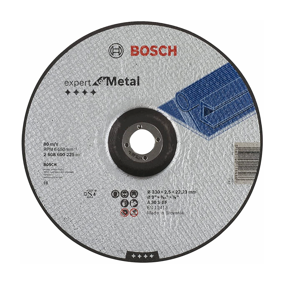 Bosch Cutting disc (off-set) 230mm 22.23mm - Per Pcs