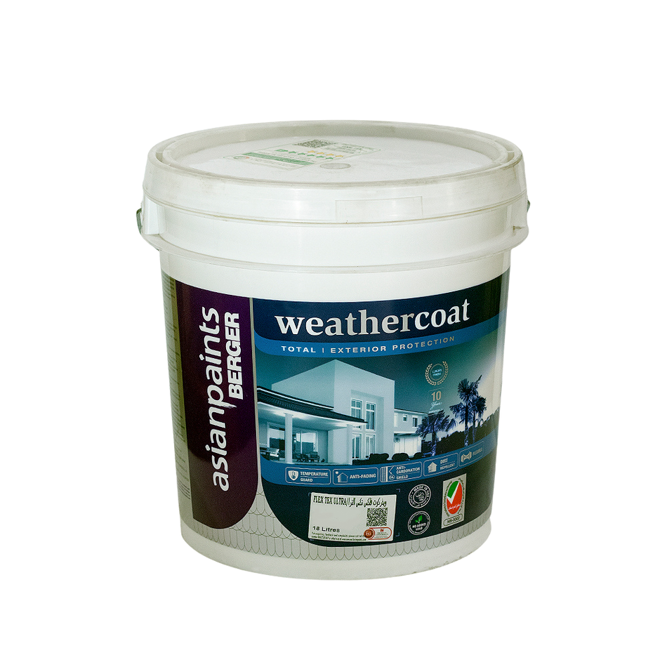 Asian Paints Berger Weather Coat Flex-Tex Ultra 18L White