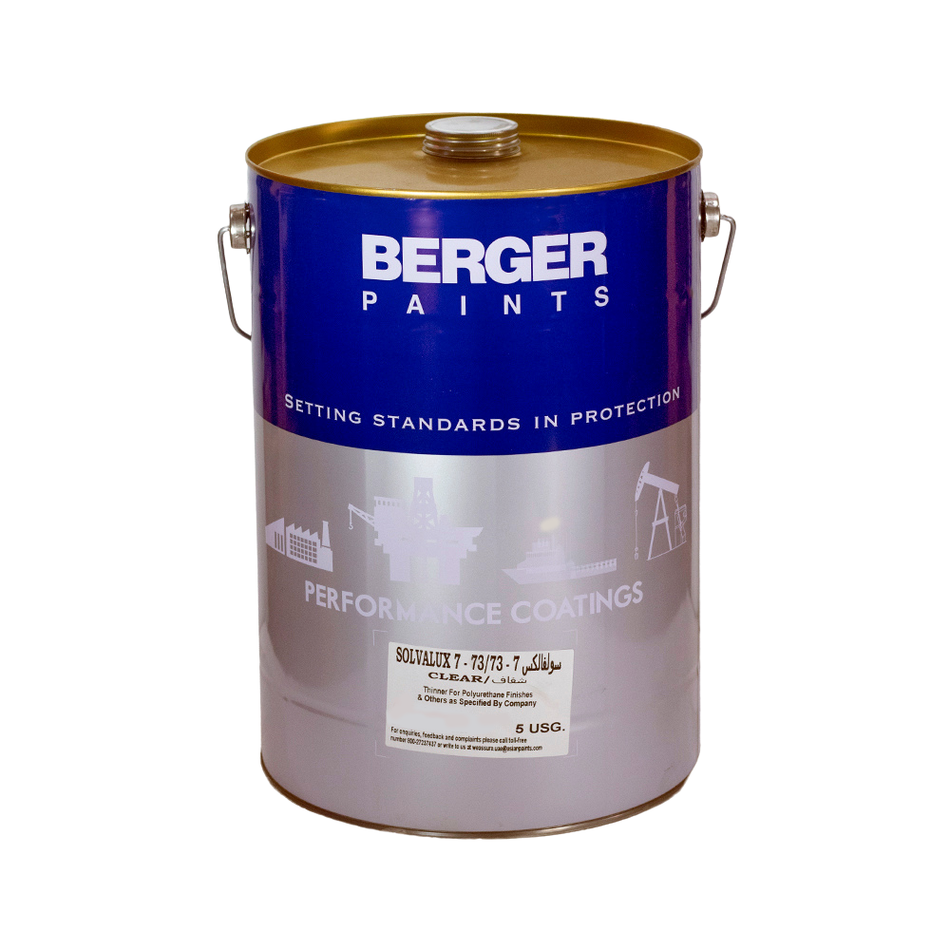 Asian Paints Berger Solvalux 7 73 Polyurethane Thinner 18L