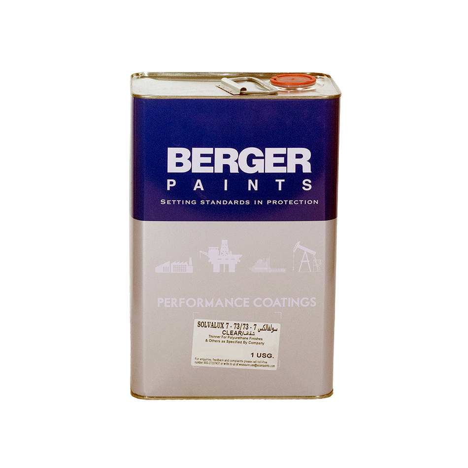 Asian Paints Berger Solvalux 7 73 Polyurethane Thinner 4L