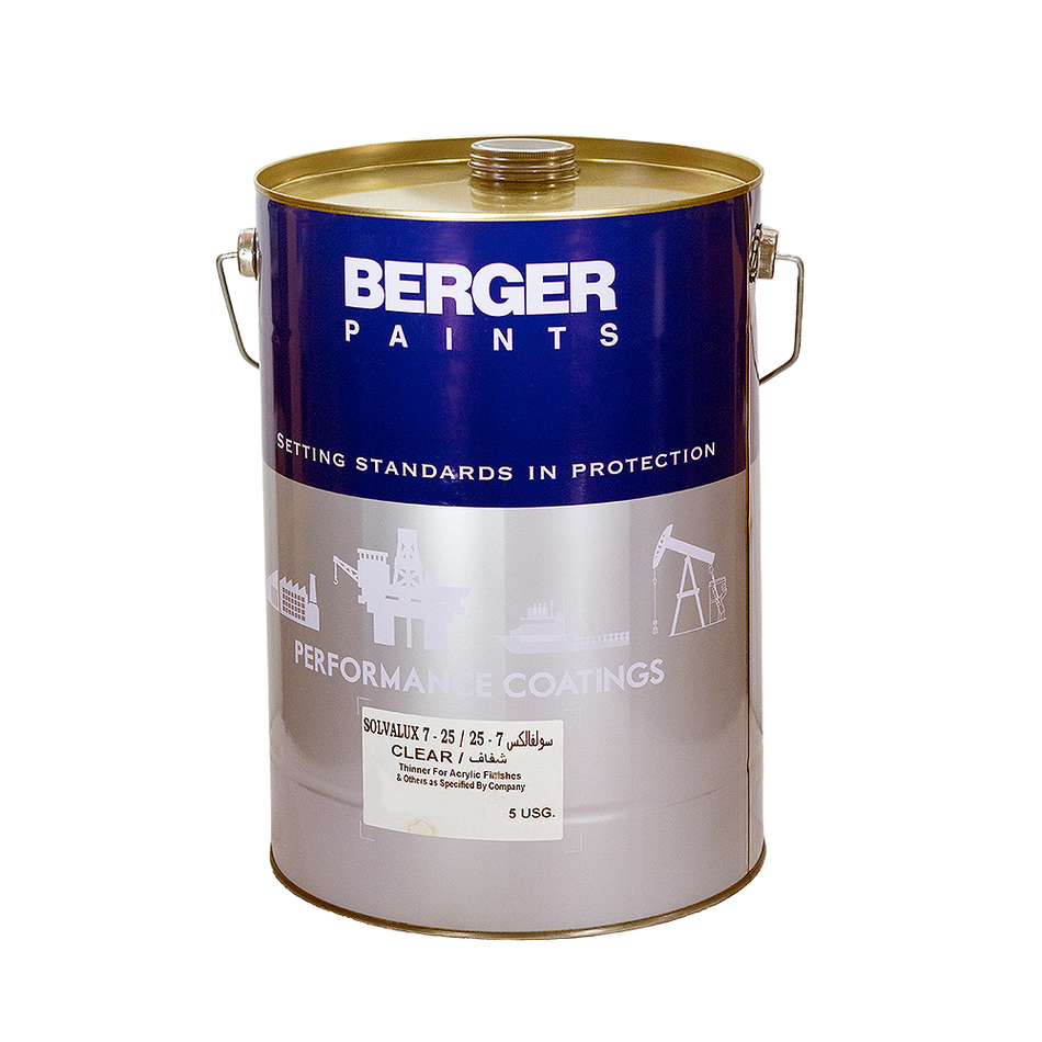 Asian Paints Berger Solvalux 7 25 Acrylic Thinner 5 USG