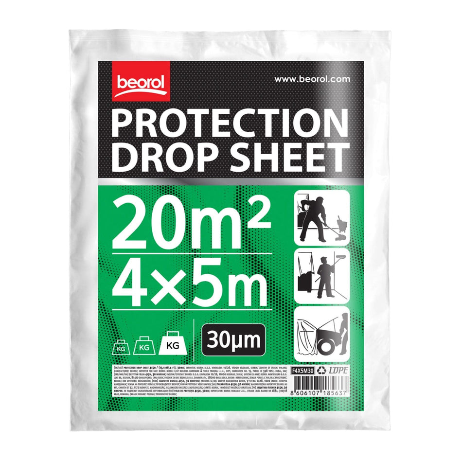 Beorol Protection Drop Sheet (4 x 5 m)X30mic