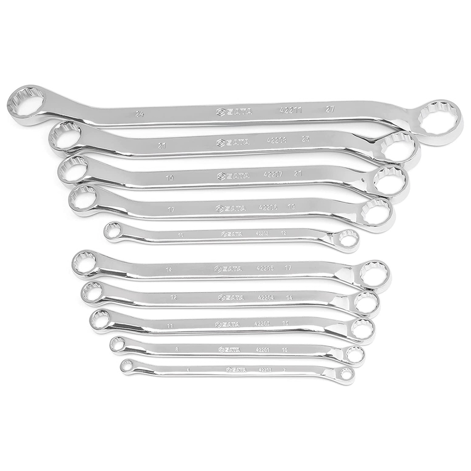 Sata Metric Offset Box End Wrench Tray Set -Pack of 10