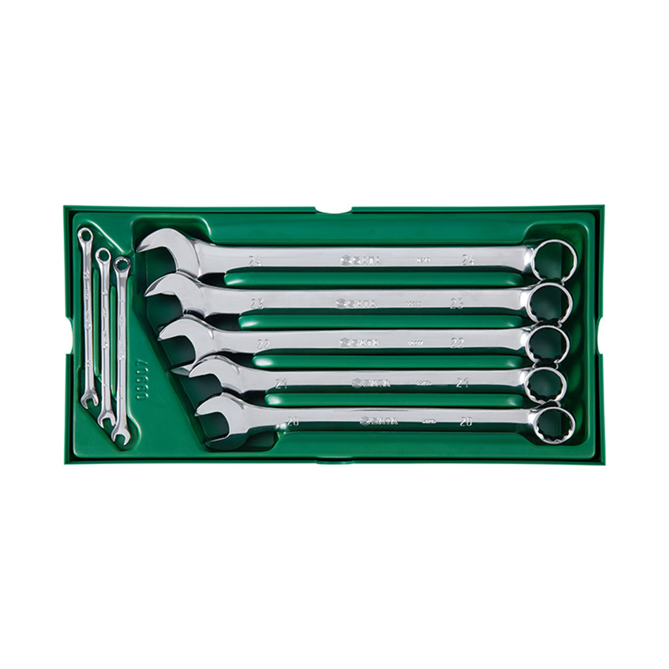 Sata Metric Combination Wrench Tray Set -8 Pcs