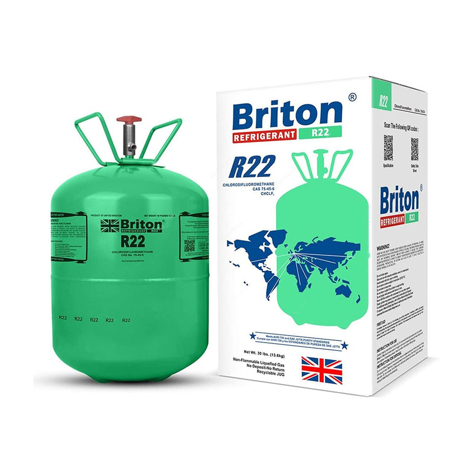 Briton Refrigerant GasBR-R22 13.6 Kg Green