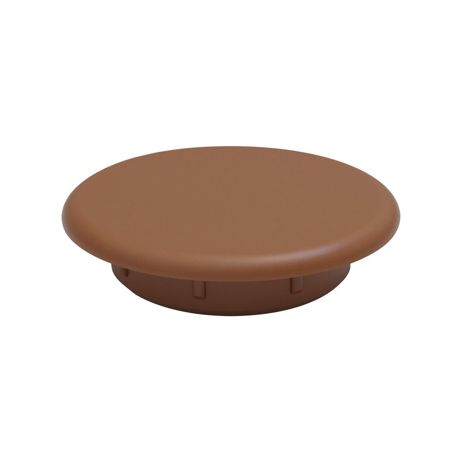 Italiana Ferramenta Cover cap for Ø8 hole flat brown 1B