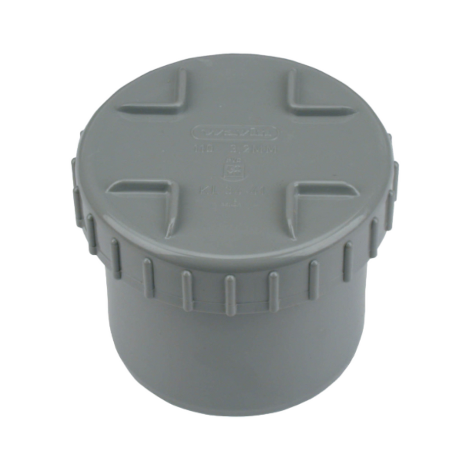 Atlas UPVC Access Cap 110mm