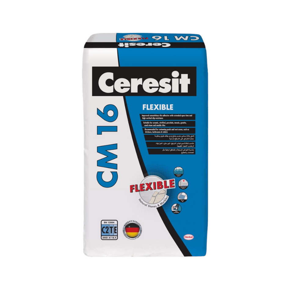 Henkel Polybit Ceresit cm 16 Grey Cementitious Tile Adhesive 25KG