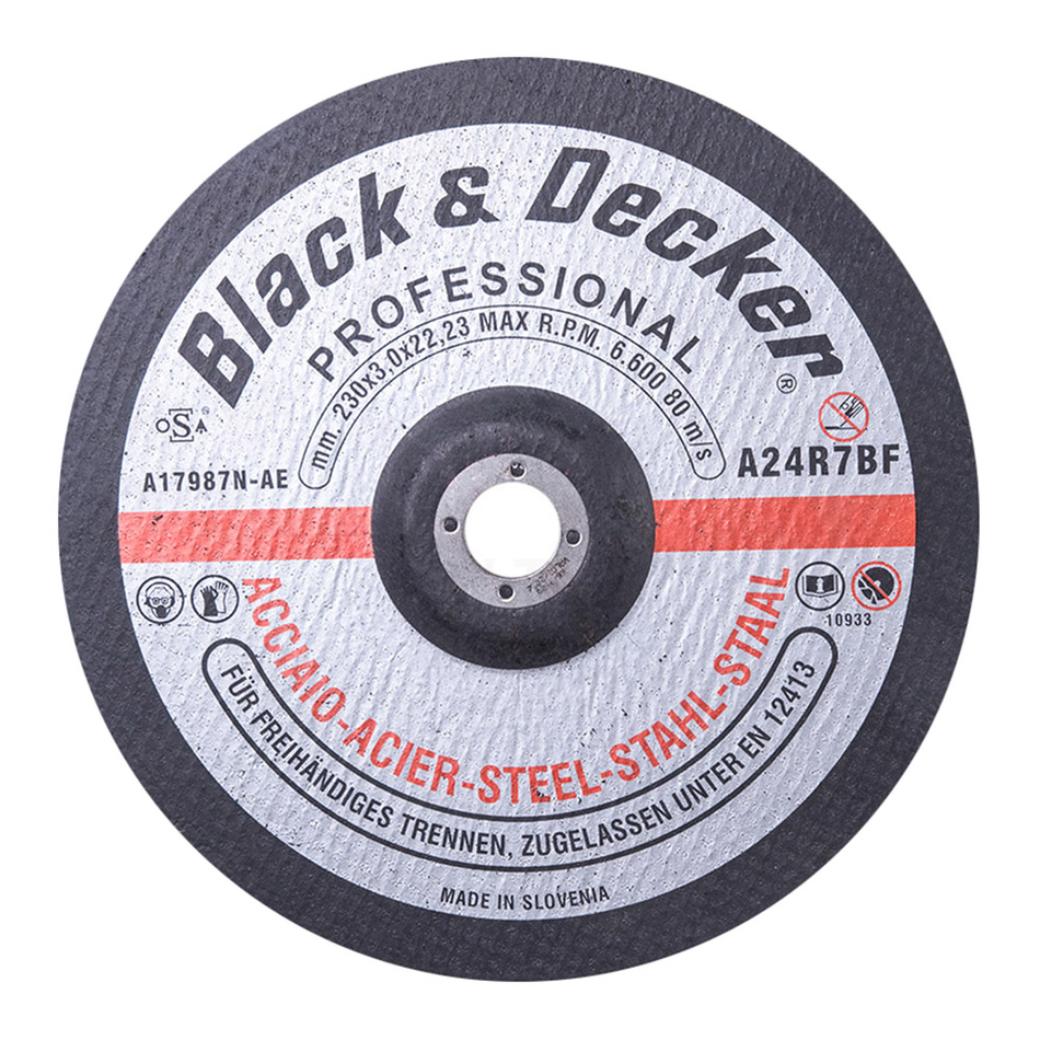 Black & Decker Steel Cutting Disk 9" - Per Pcs