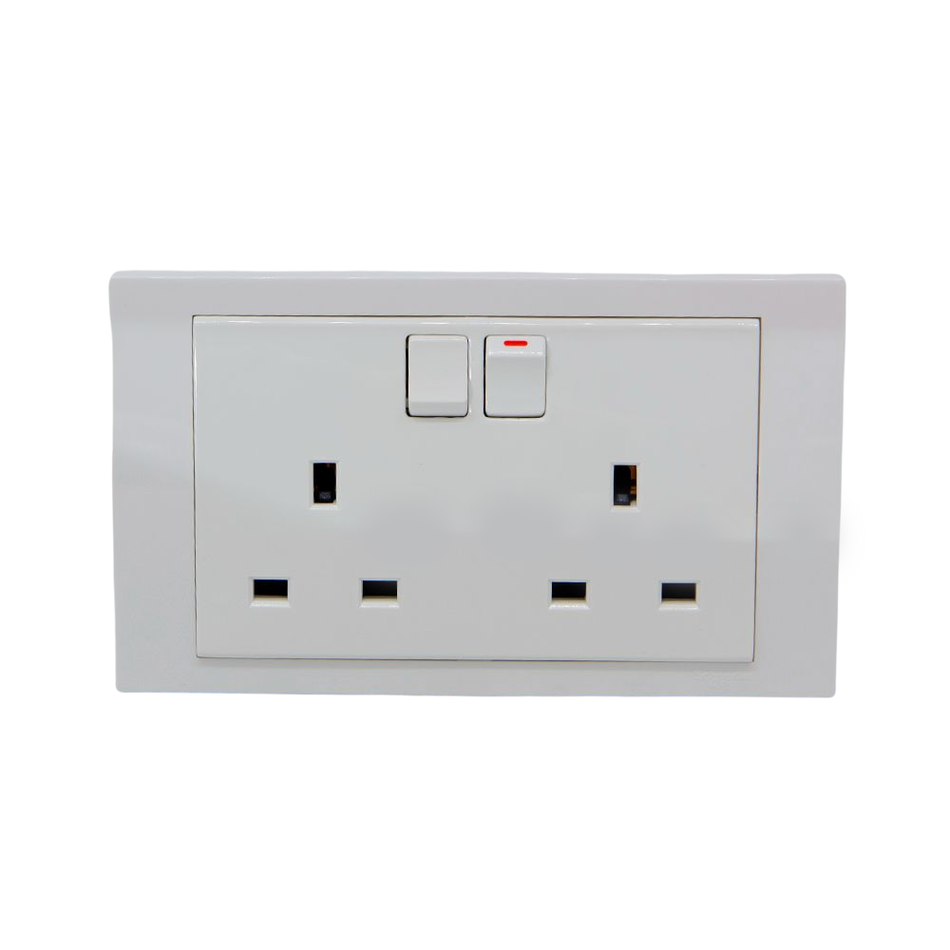 Schneider Double Socket 13A