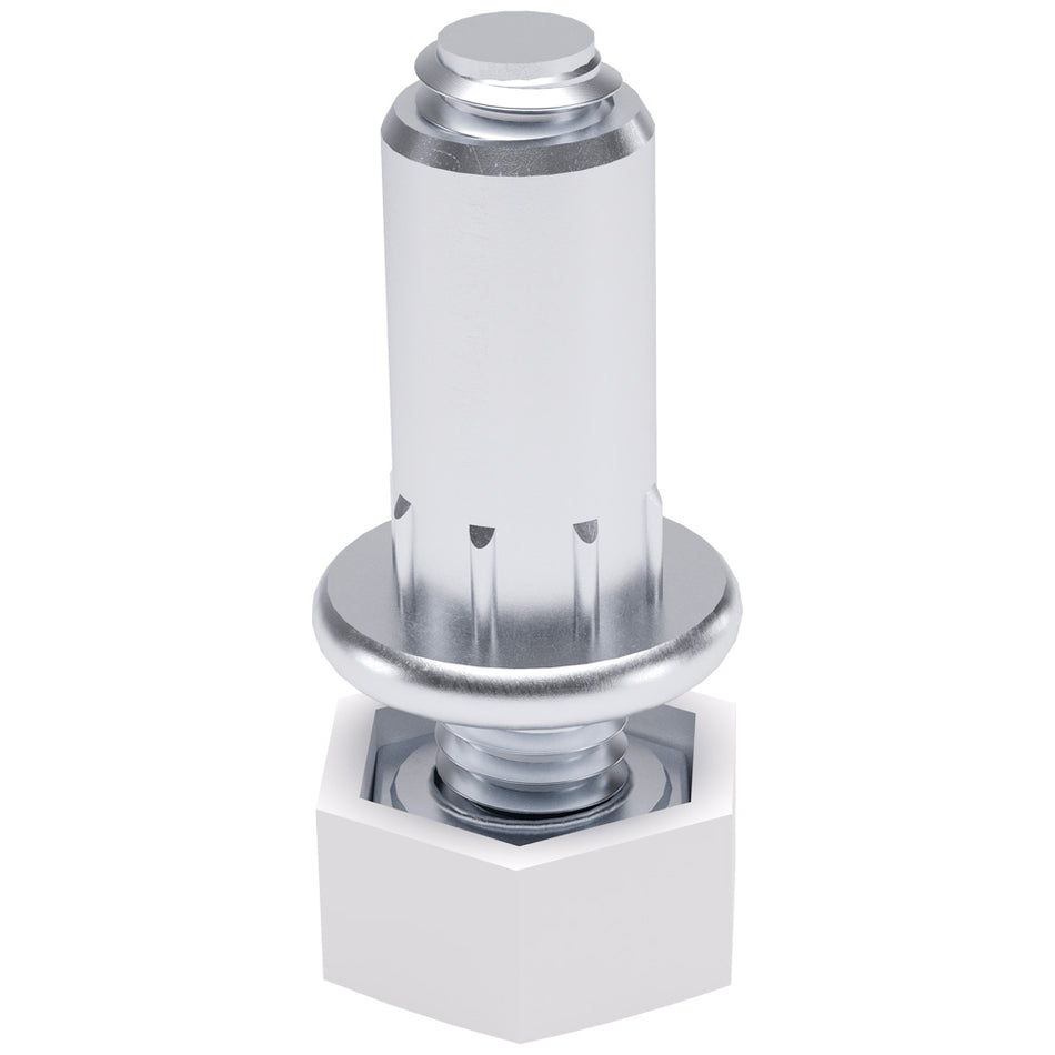 Italiana Ferramenta Assembled leveller w/hexagonal white cap