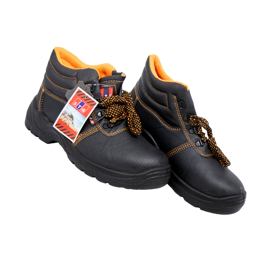 STG Safety Leather Shoes - 39 Size