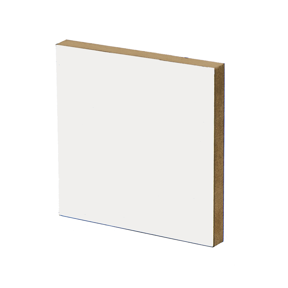 Off White Melamine MDF Sheet -18mm