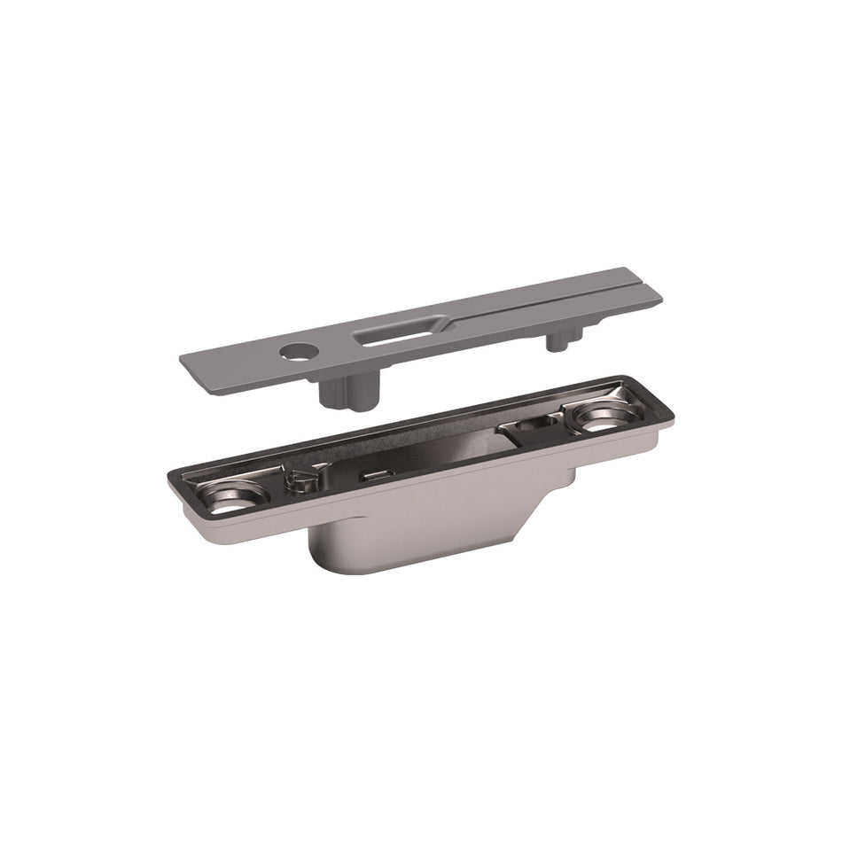 Italiana Ferramenta Concealed door bracket w/cover f. KIARO Nk/grey 9007