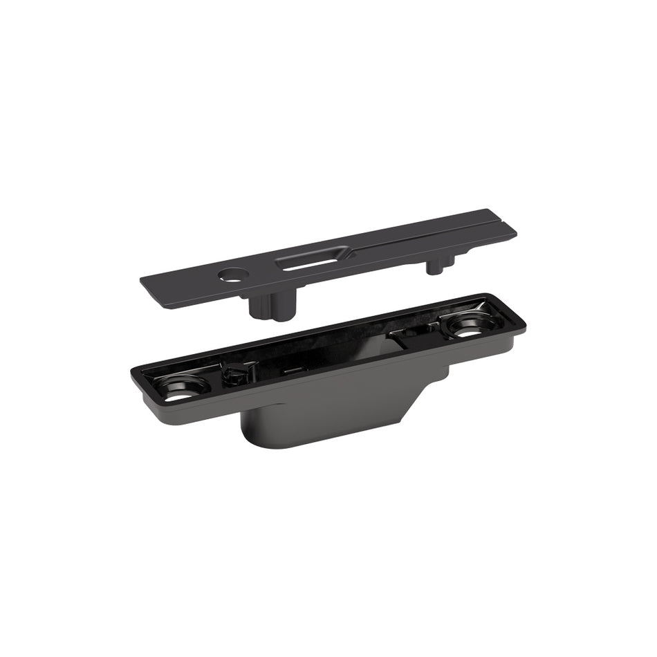 Italiana Ferramenta Concealed door bracket w/cover f. KIARO black Nk/anthracite