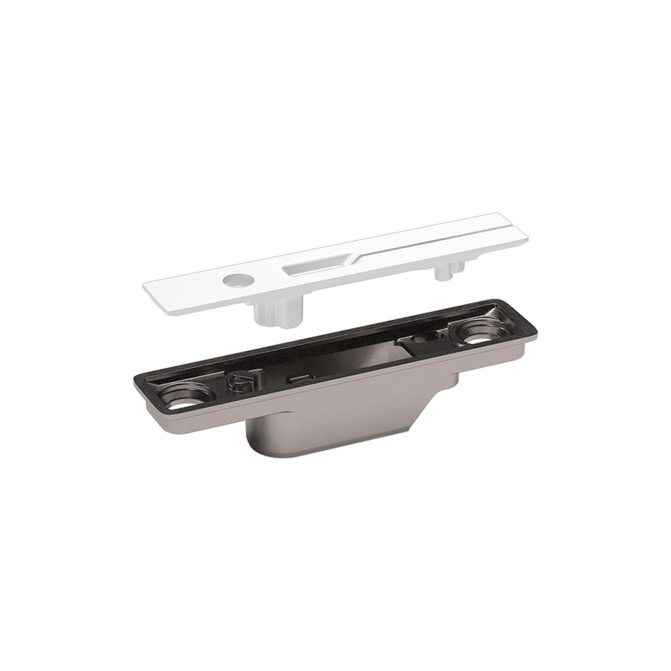 Italiana Ferramenta Concealed door bracket w/cover f.KIARO Nk/white