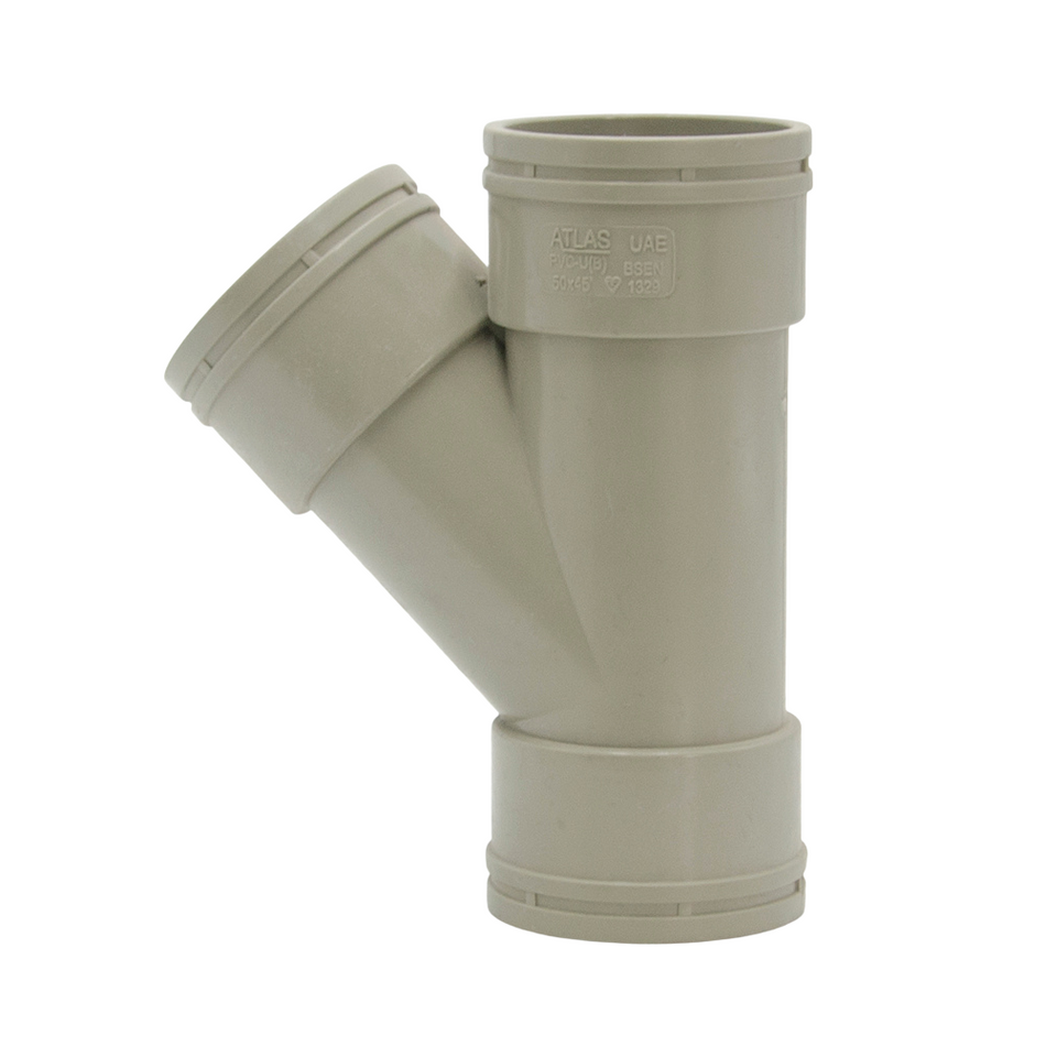 Atlas UPVC Y Tee 50mm - Per Pcs