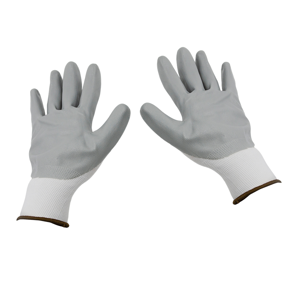 UKEN HANDS GLOVES NITRILE GREY GRIP /PAIR