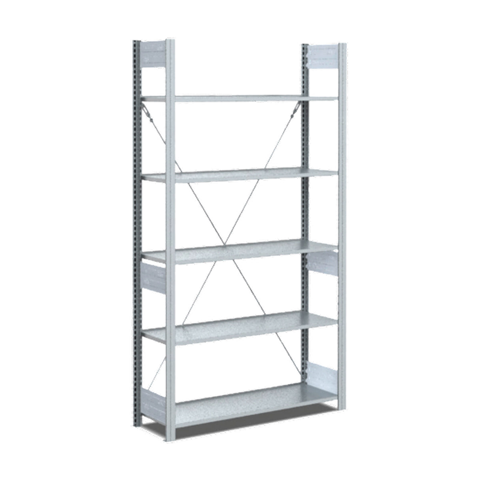 Bito Galvanized Steel Archive Shelving (Silver 1850 x 808 x 324mm)