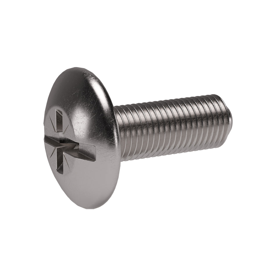 Italiana Ferramenta Dome screw with combi slot M6x35 Nk