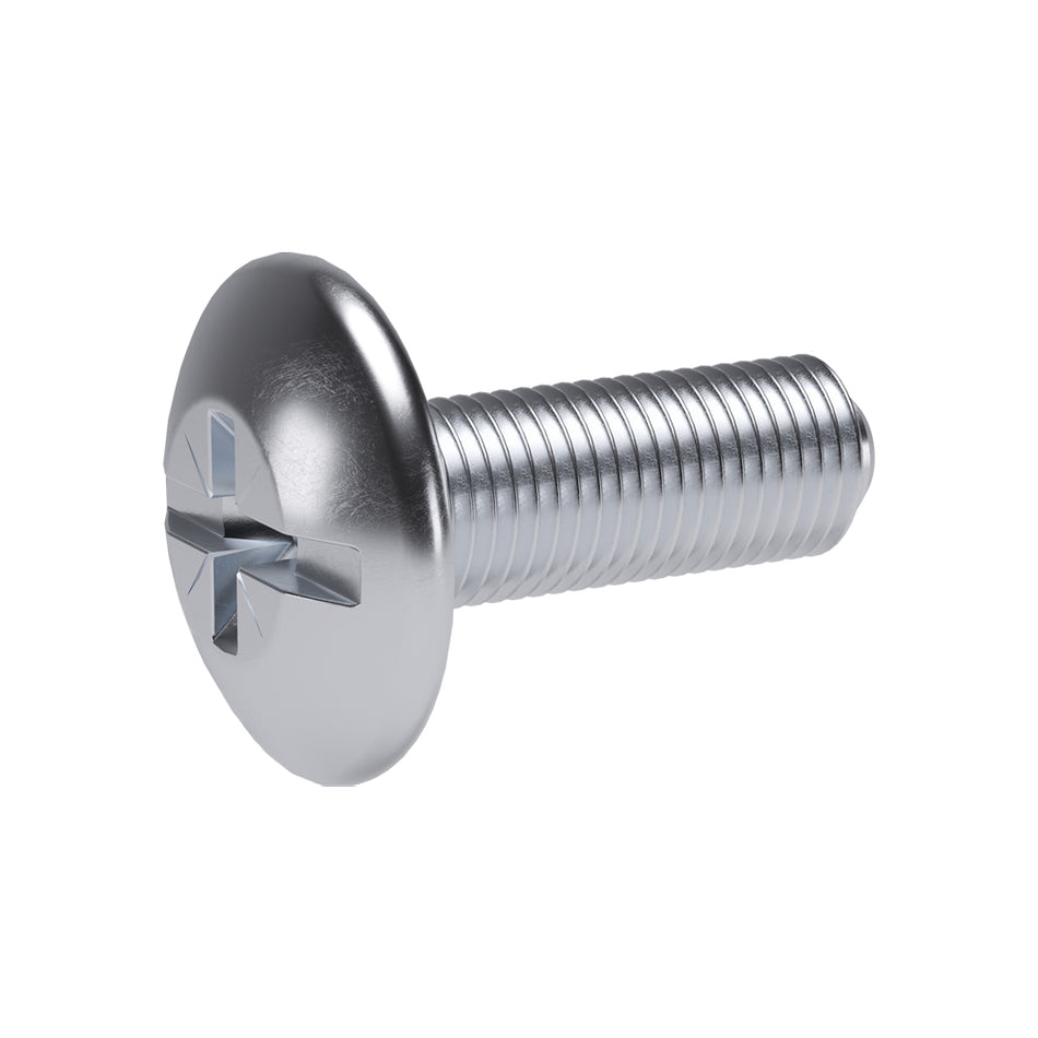 Italiana Ferramenta Dome screw with combi slot M6x35 Zk