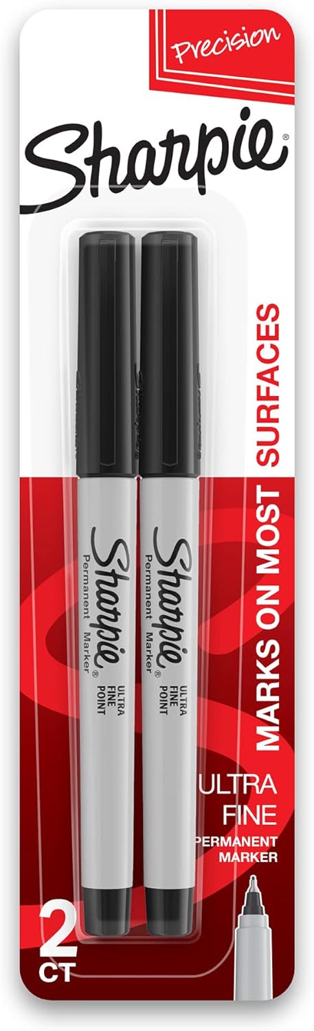 Sharpie Ultra Fine Point Permanent Markers Pack of 2