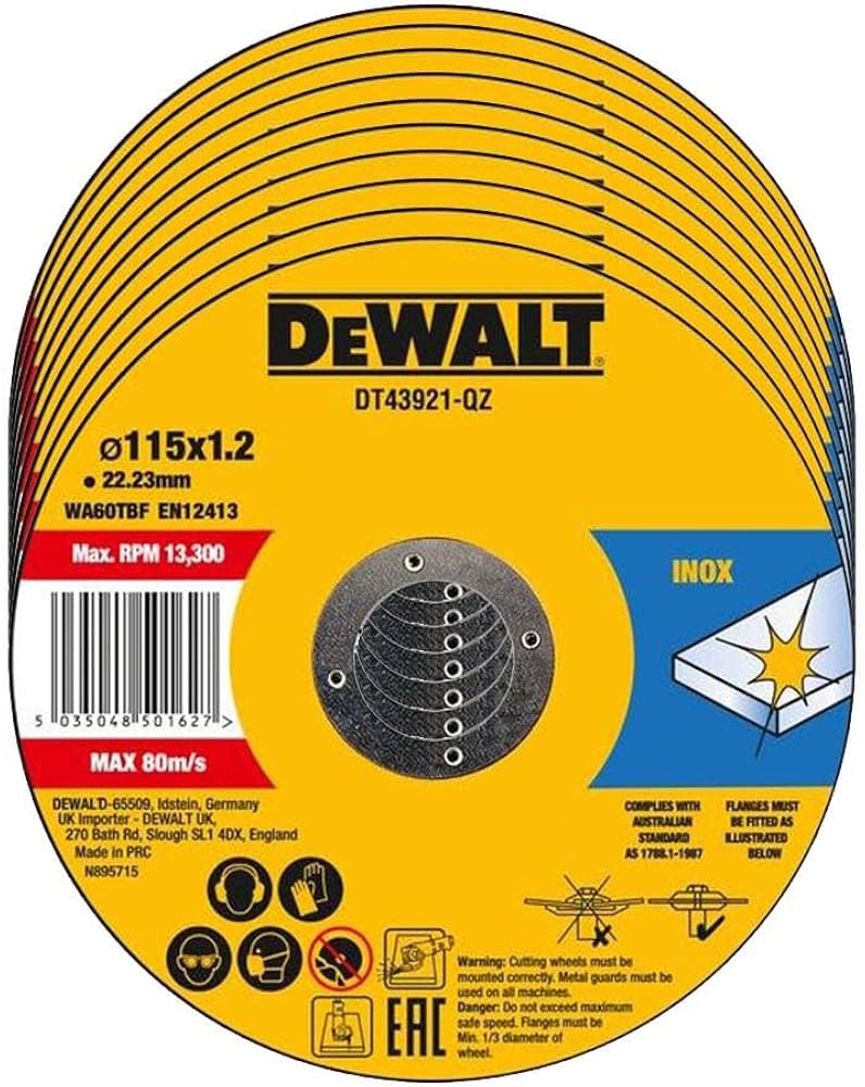 Dewalt Metal cutting disc 115mm x 1mm x 22.23mm