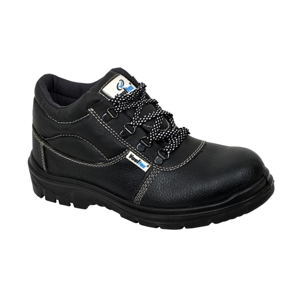 Vaultex Leather Black  Safety Shoes - 40 Size