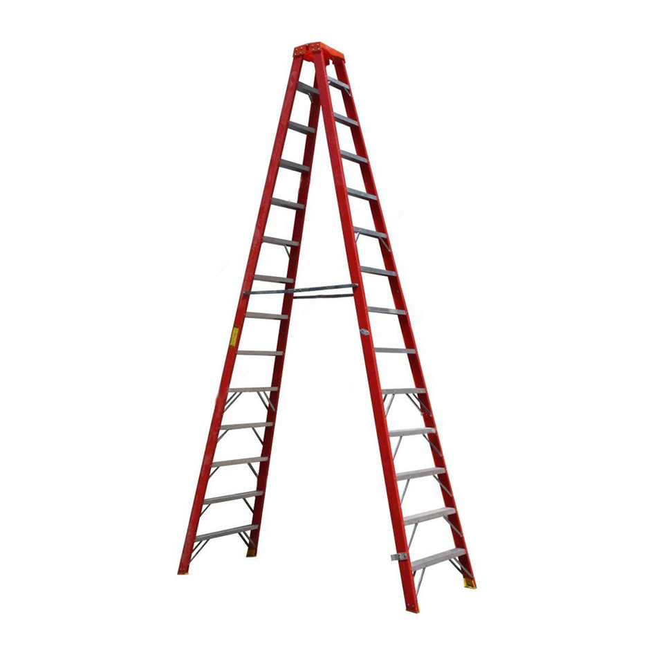 Penguin Fiberglass Double Sided Step Ladder 3.5 Mtrs 175 Kg Weight Capacity 12 Steps