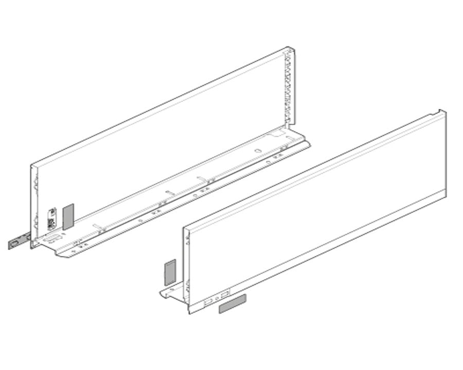 Blum LEGRABOX pure C Height Terra Black Size: 350mm 770C3502S