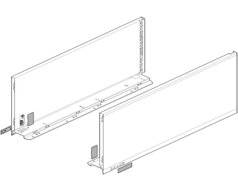 Blum LEGRABOX pure F Height Terra Black Size: 450mm 770F4502S