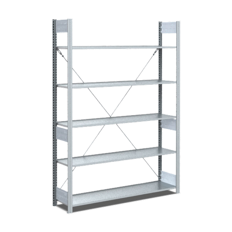 Bito Galvanized Steel Archive Shelving (Silver 2200 x 1058 x 324mm)