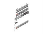 Blum REVEGO duo Pocket Profile Set. Nominal Length: 450mm. Right. 802P450D.R2