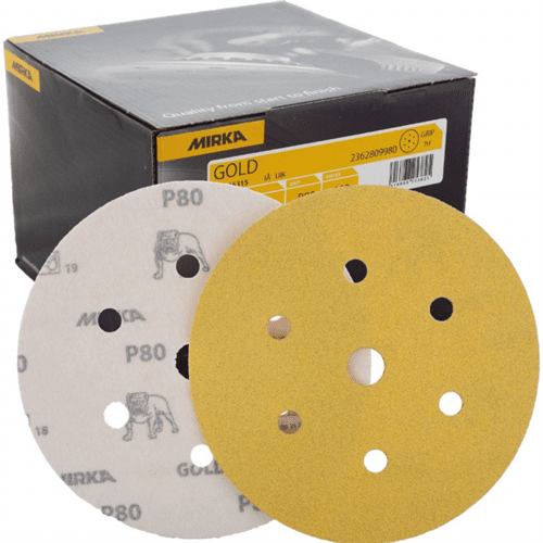 Mirka Gold velcro disc 6" X 180 G