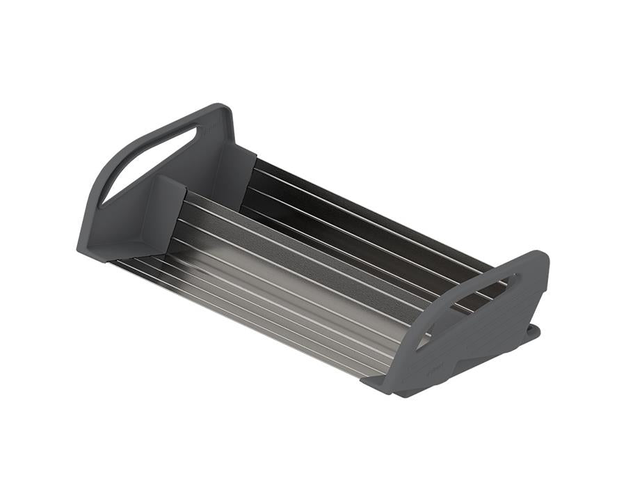 Blum ORGA-LINE Drawer Insert Spice Holder, Cabinet Width: 450mm In Brushed Stainless Steel/Dust Grey ZFZ.45G0I