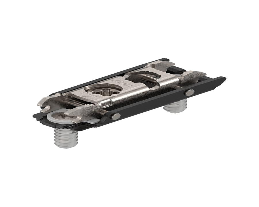 Blum EXPANDO CLIP mounting plate straight in onyx black. 0mm 177H3100E