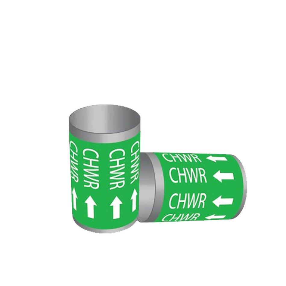 ANBI Identification Labels for CHWR with Arrow (Chilled Water Return)